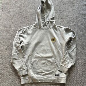Vans Gray Hoodie with Daisy Embroidery